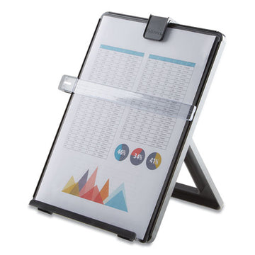 Fellowes® Non-magnetic Letter-size Desktop Copyholder, 125 Sheet Capacity, Plastic, Black freeshipping - TVN Wholesale